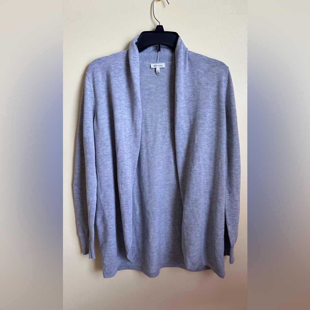 light grey cardigan